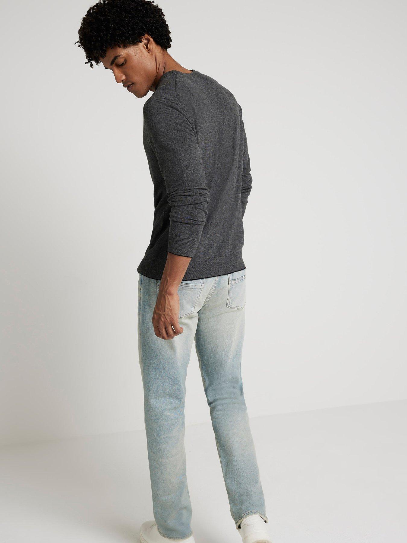 river-island-plain-fine-gauge-crew-knitted-jumper-dark-greystillFront