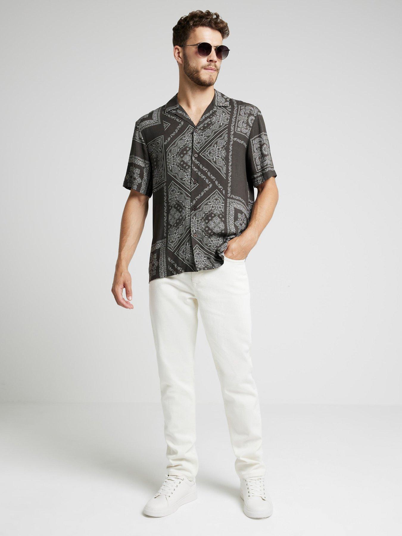 river-island-river-island-short-sleeve-bandana-print-short-shirtback