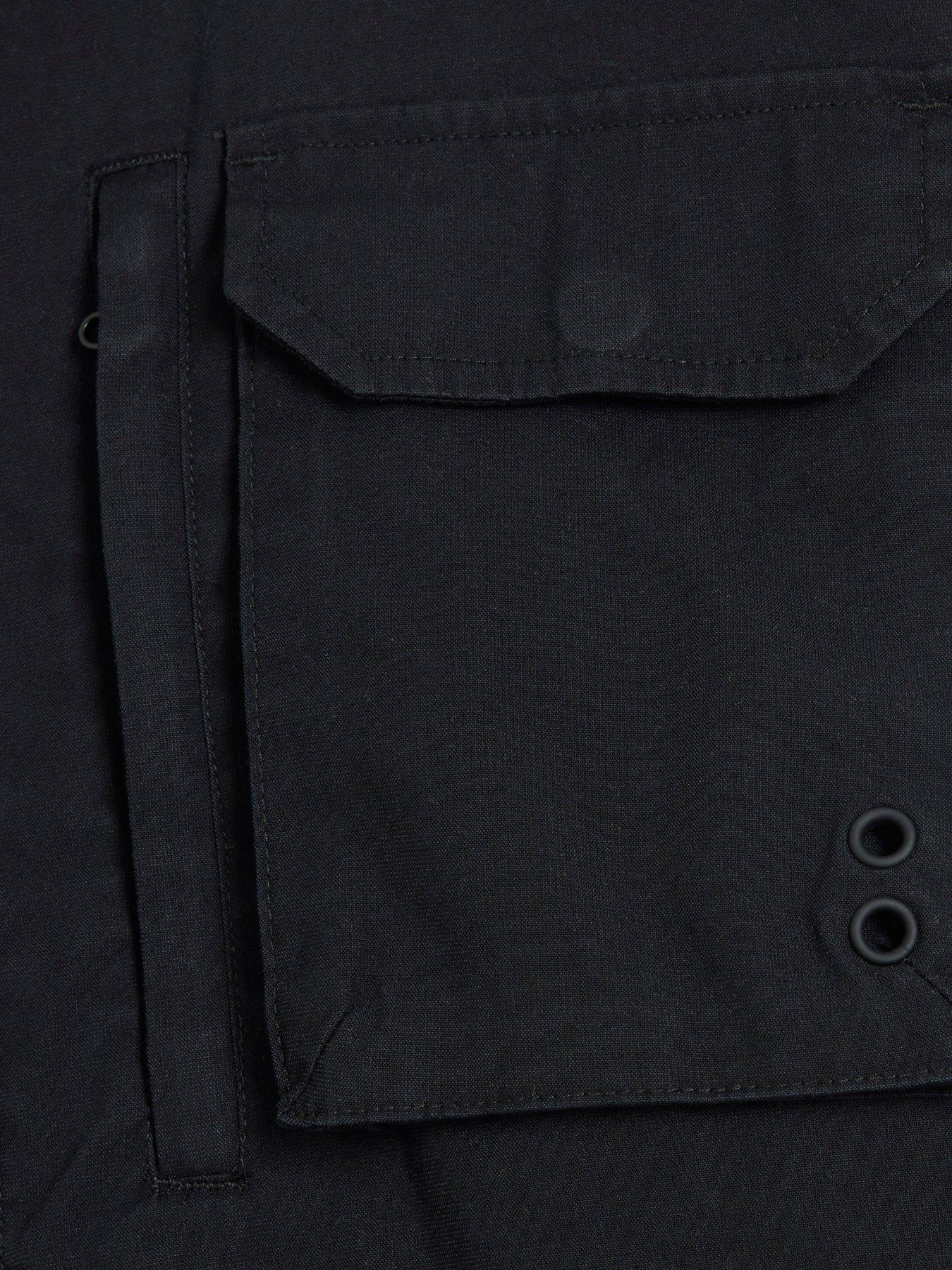 Image 6 of 6 of River Island Utility Tech Shacket - Black