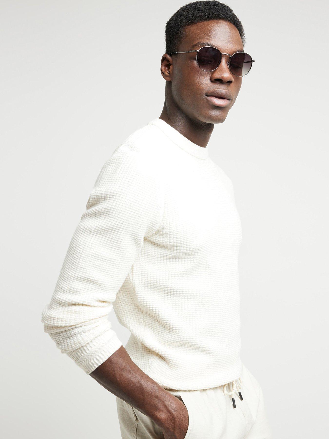 river-island-spence-waffle-knitted-jumper-cream