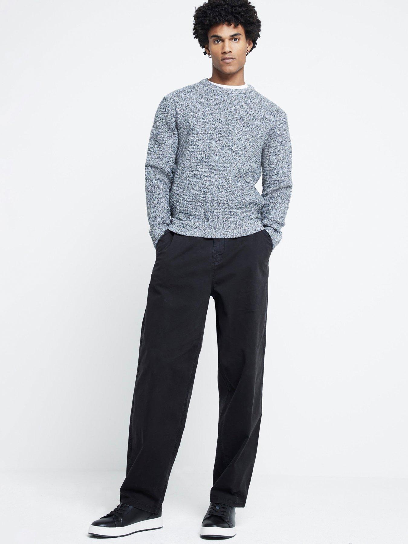 river-island-river-island-spence-waffle-knitted-jumperback