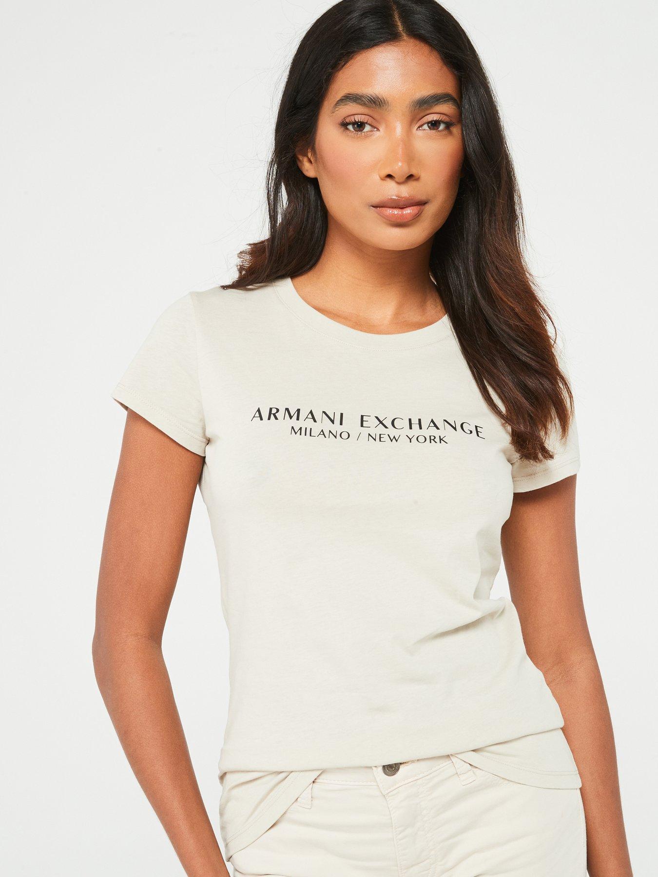 armani-exchange-fitted-logo-t-shirt--beige