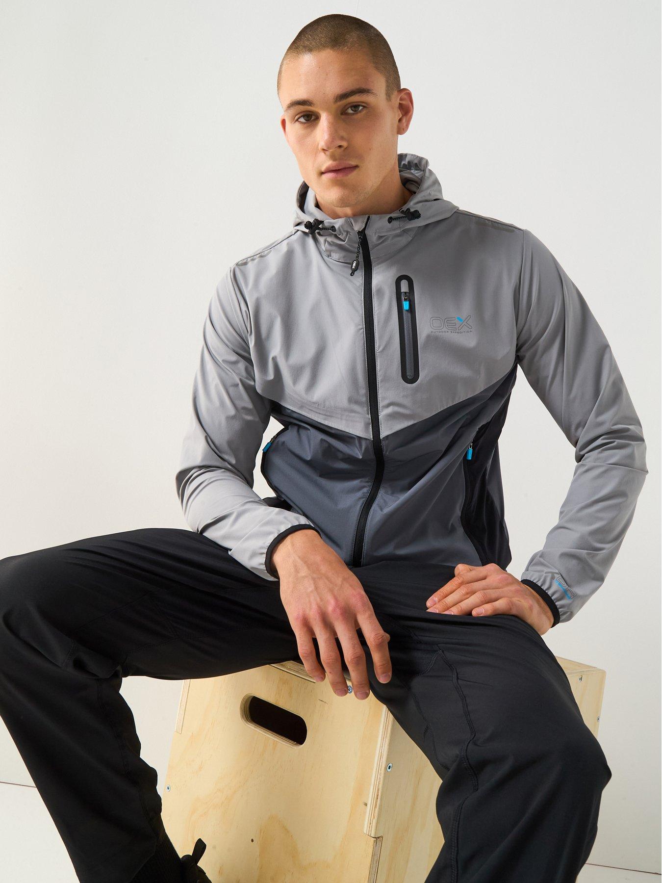 Image 1 of 6 of OEX Men's Fell Track Top - Dark Grey