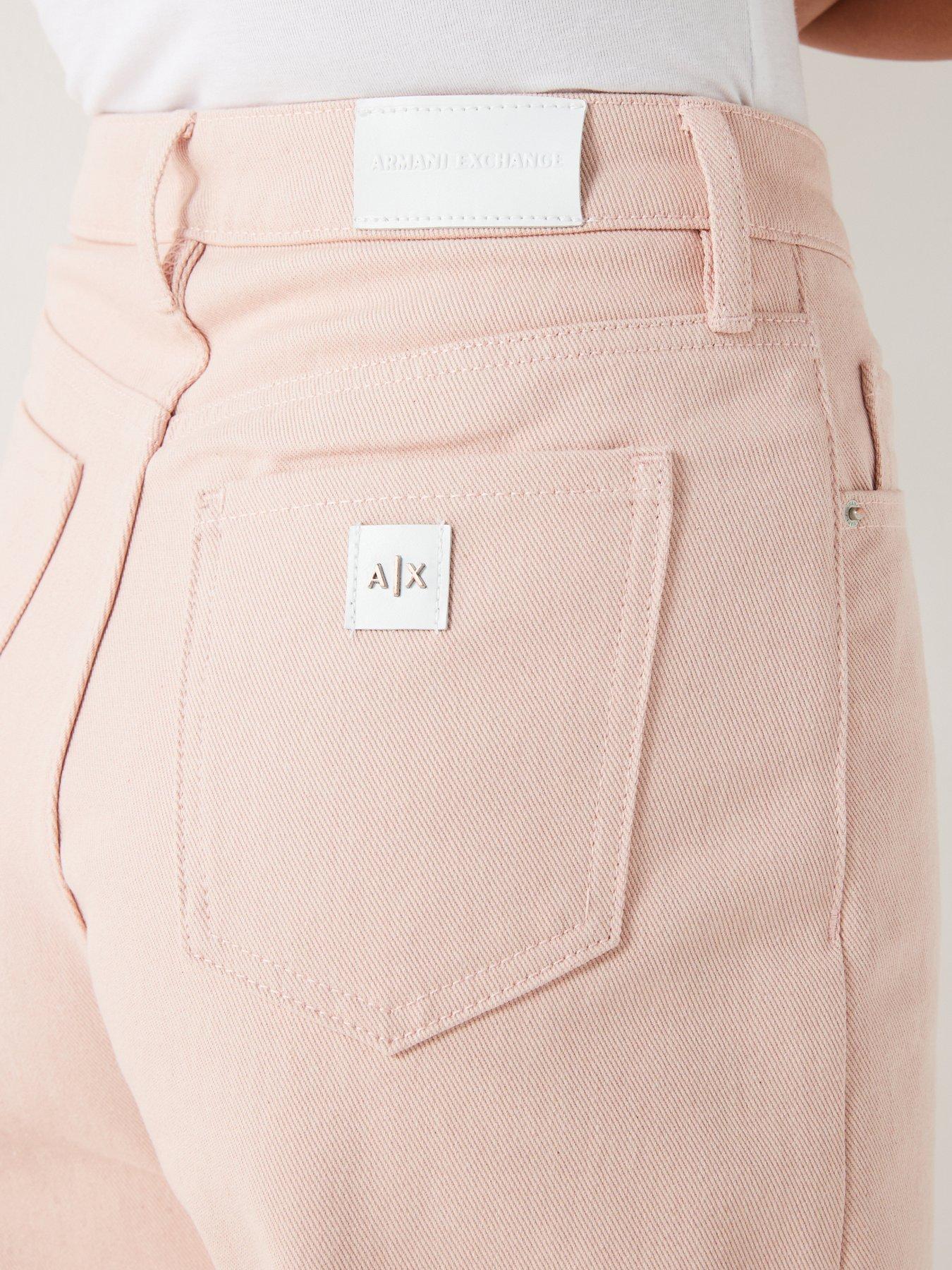 armani-exchange-high-waist-balloon-fit-jean-pinkoutfit