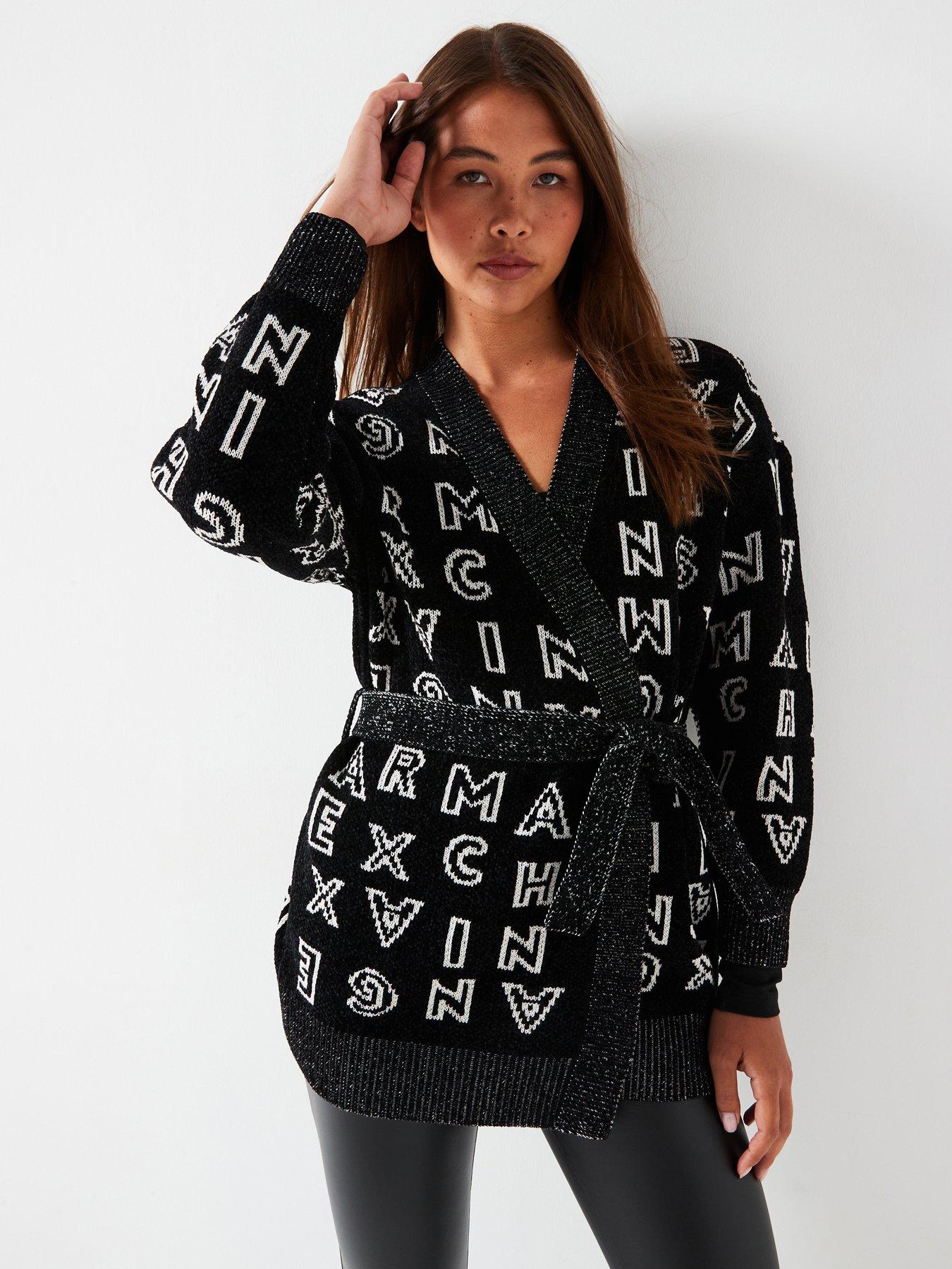 armani-exchange-all-over-logo-wrap-cardigan-blackfront