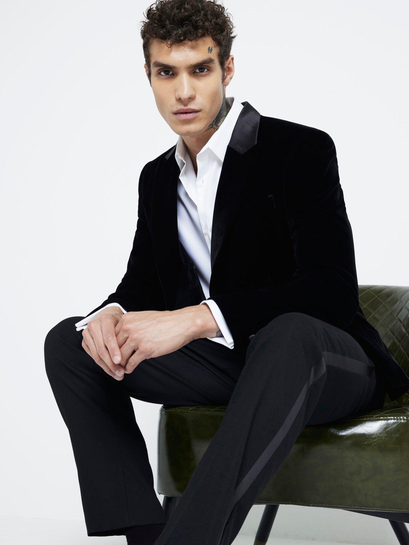 river-island-single-breasted-velvet-tux-suit-jacket-black