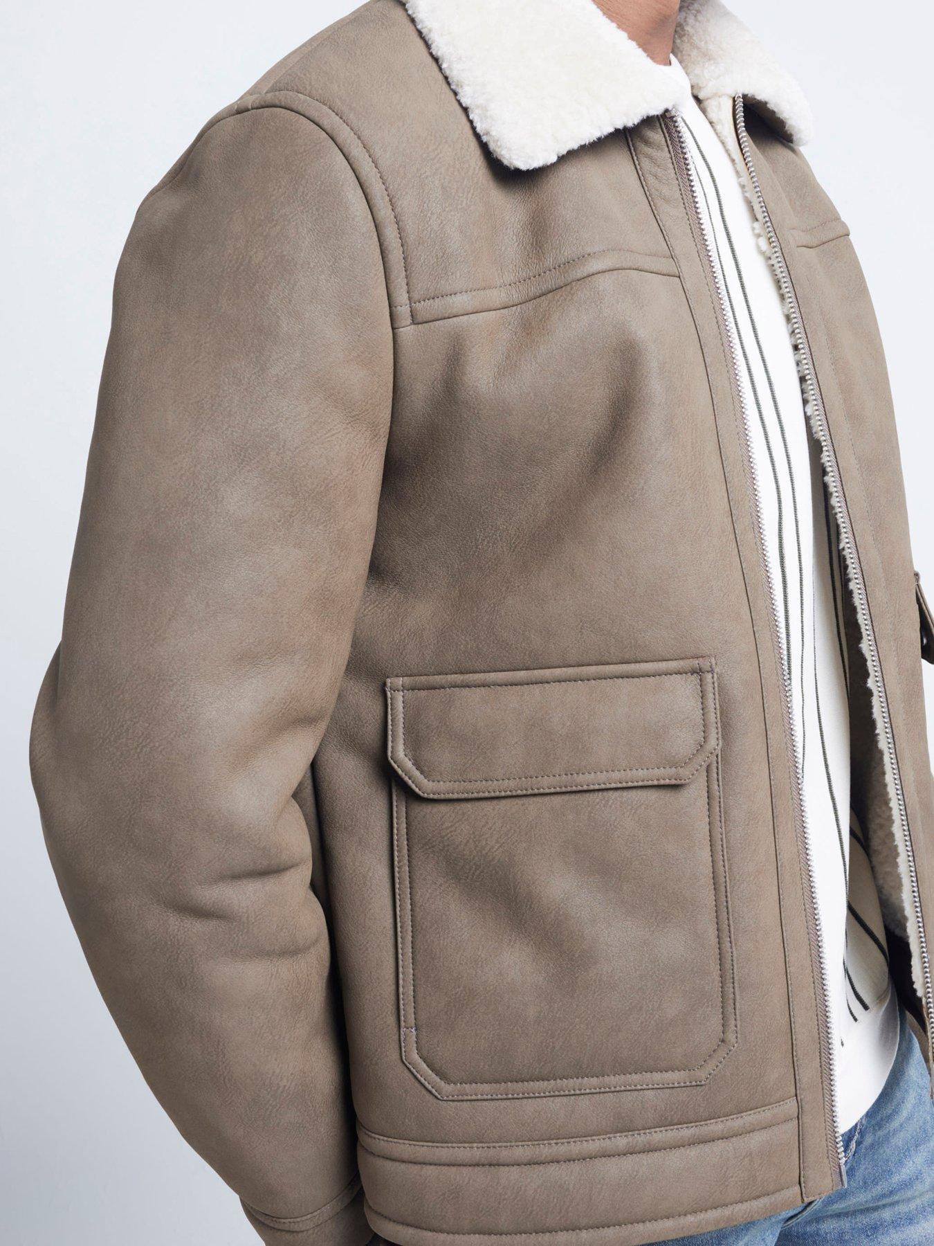 river-island-nubuck-shearling-western-jacket-beigeoutfit