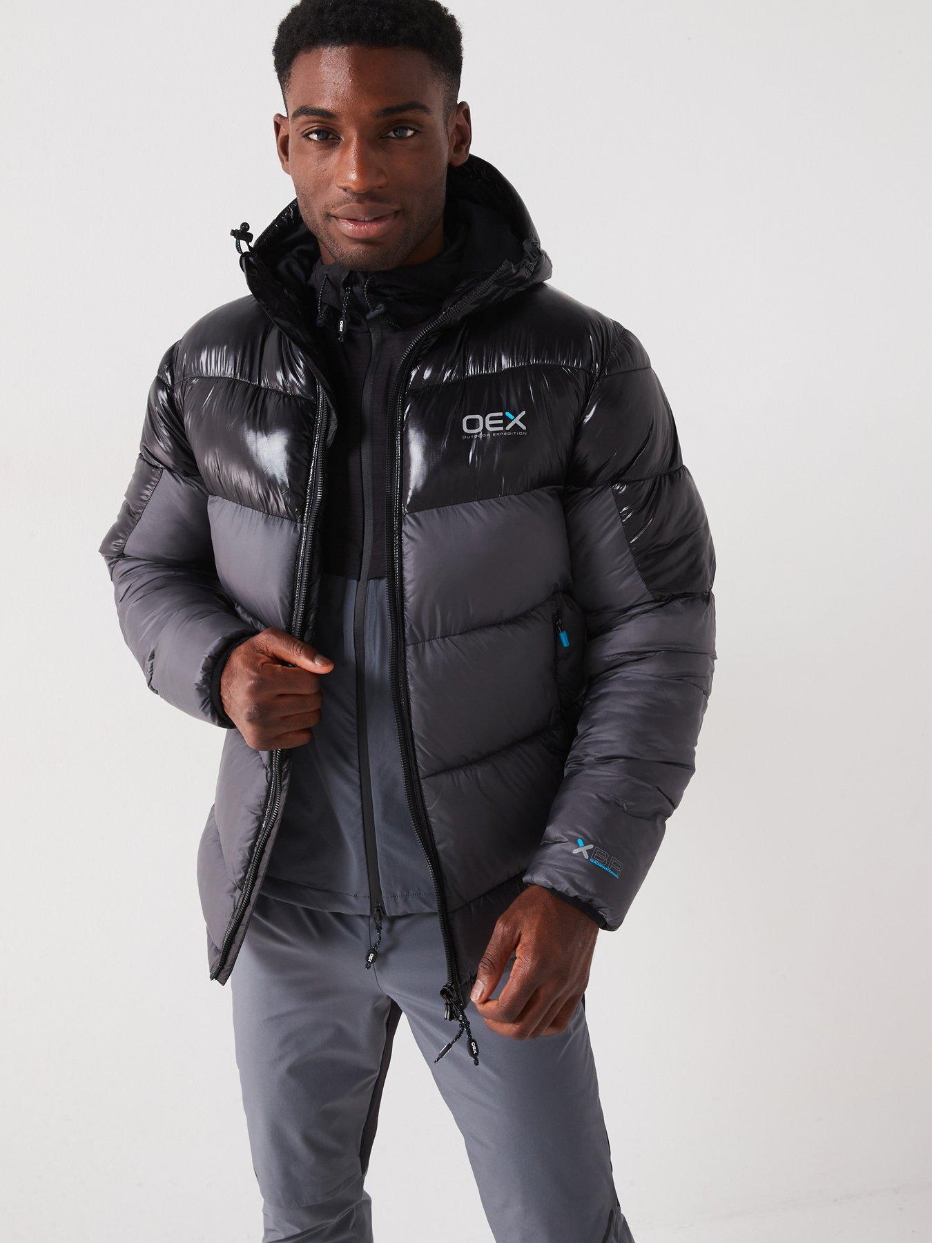 Image 1 of 6 of OEX Men's Munro Puffer Jacket - Dark Grey