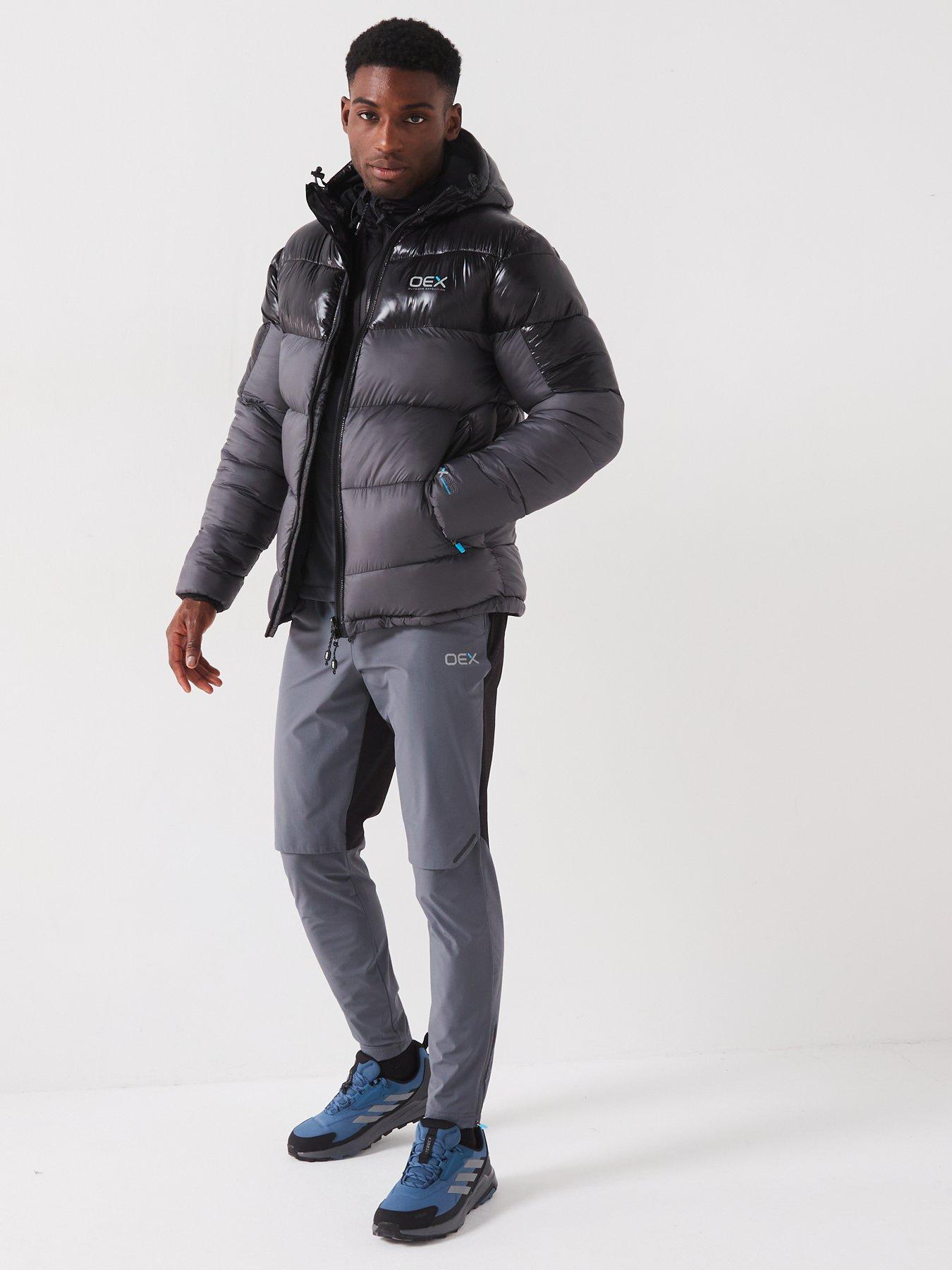 Image 3 of 6 of OEX Men's Munro Puffer Jacket - Dark Grey