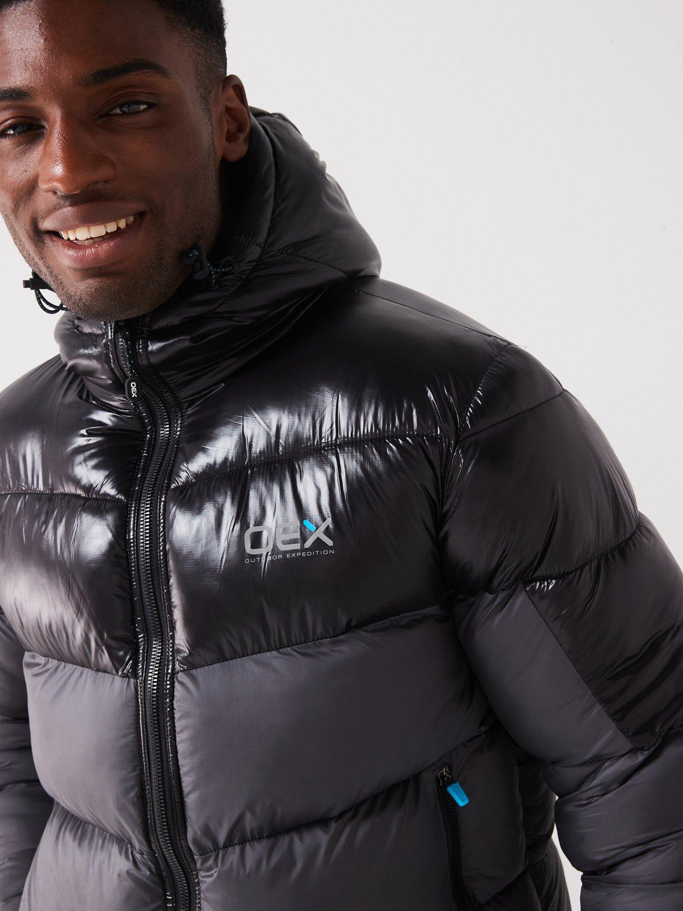 Image 4 of 6 of OEX Men's Munro Puffer Jacket - Dark Grey