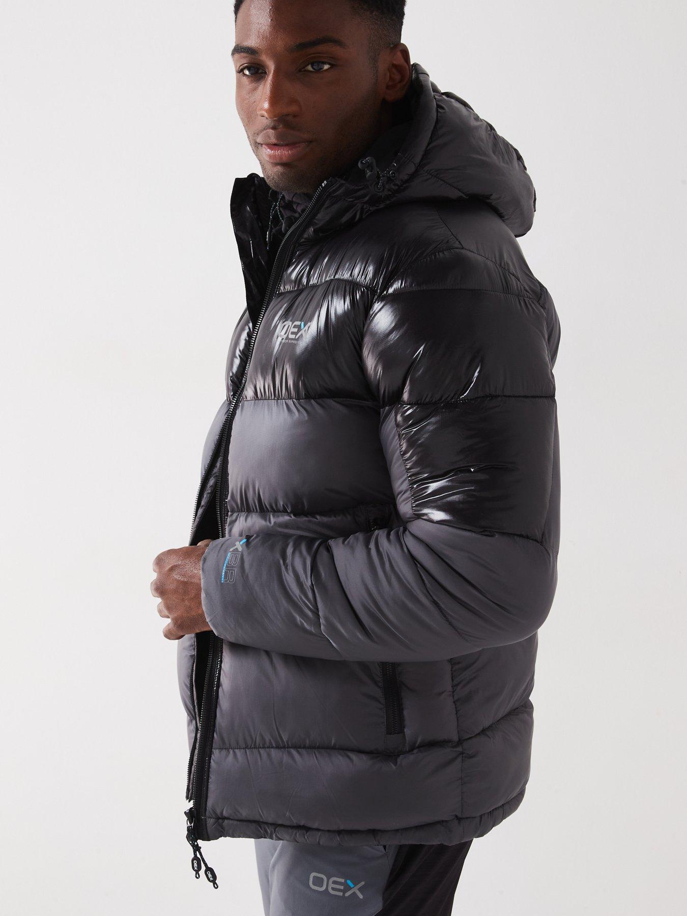 Image 5 of 6 of OEX Men's Munro Puffer Jacket - Dark Grey