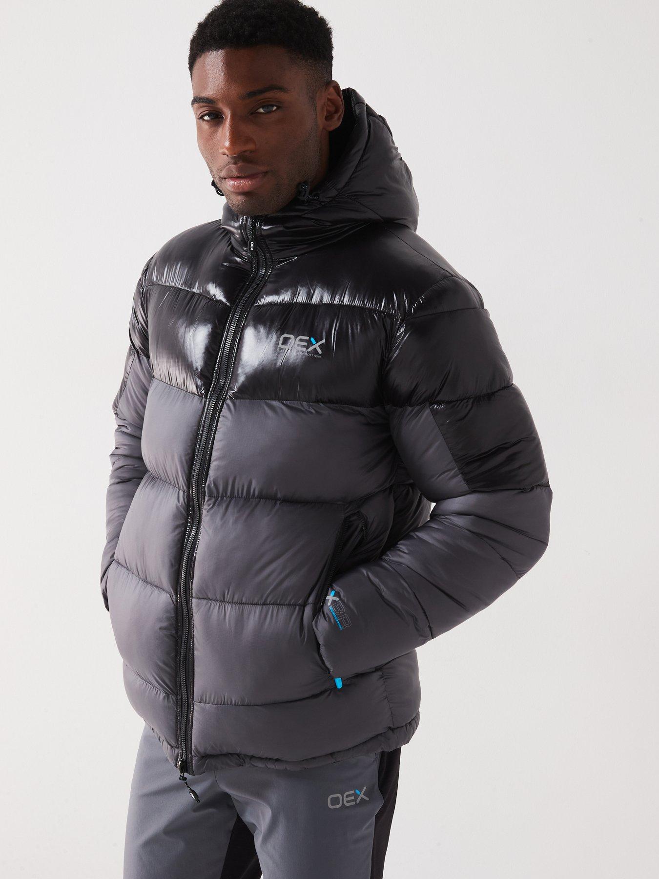 Image 6 of 6 of OEX Men's Munro Puffer Jacket - Dark Grey