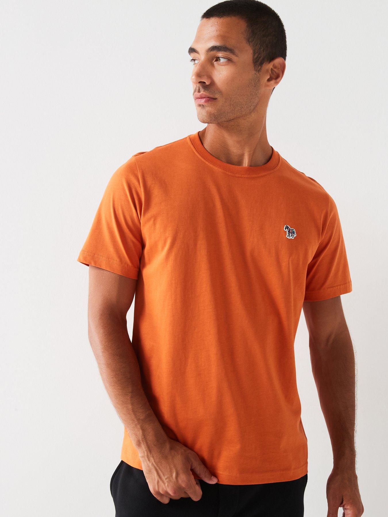 ps-paul-smith-regular-fit-zebra-t-shirt-orangefront