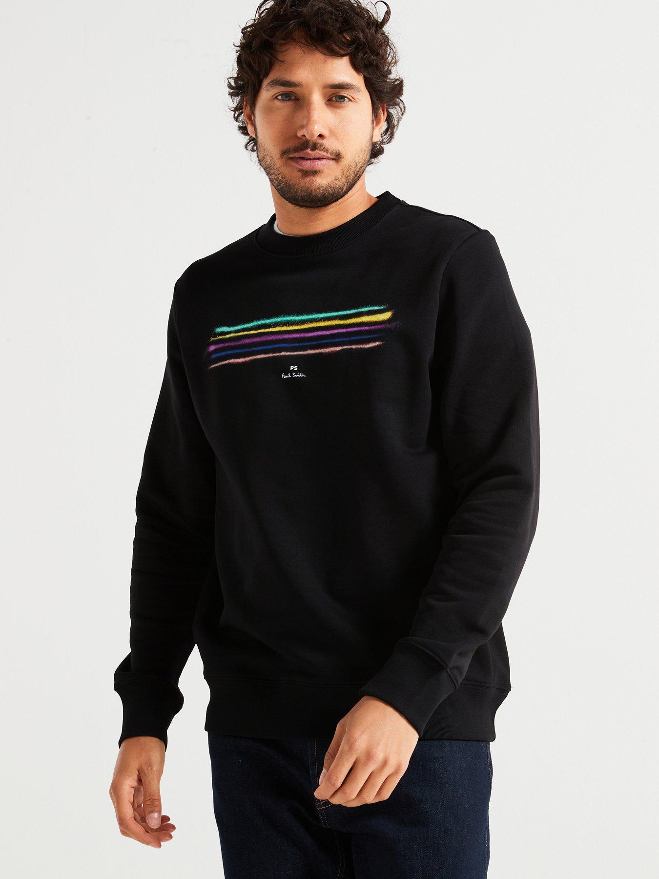 ps-paul-smith-ps-paul-smith-regular-fit-paint-multi-stripe-crew-sweat-blackfront