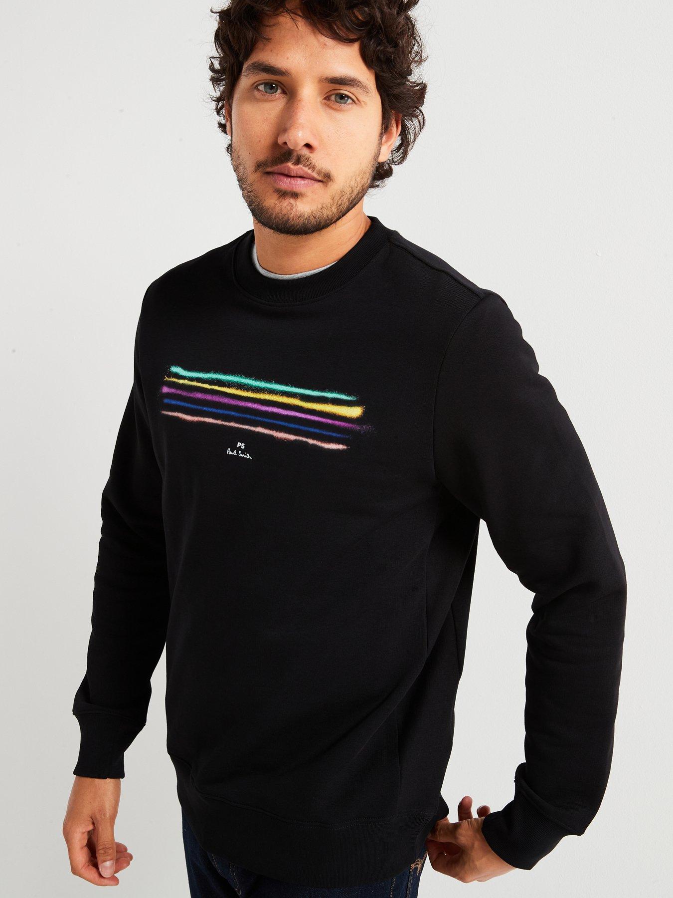 ps-paul-smith-ps-paul-smith-regular-fit-paint-multi-stripe-crew-sweat-blackoutfit