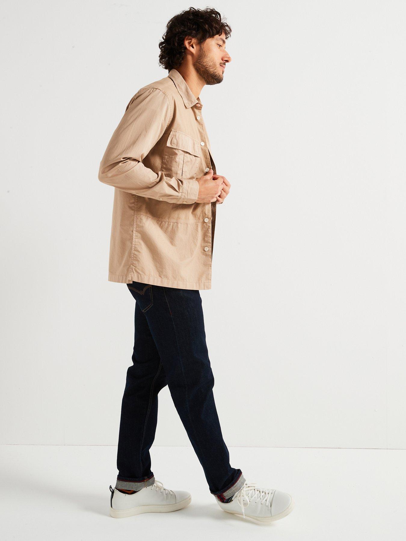 ps-paul-smith-ps-paul-smith-double-pocket-ripstop-overshirt-brownoutfit