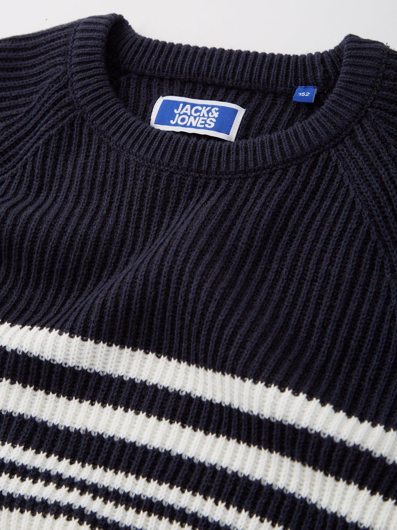 jack-jones-junior-boys-panel-knit-crew-neck-jumper-navy-blazeroutfit