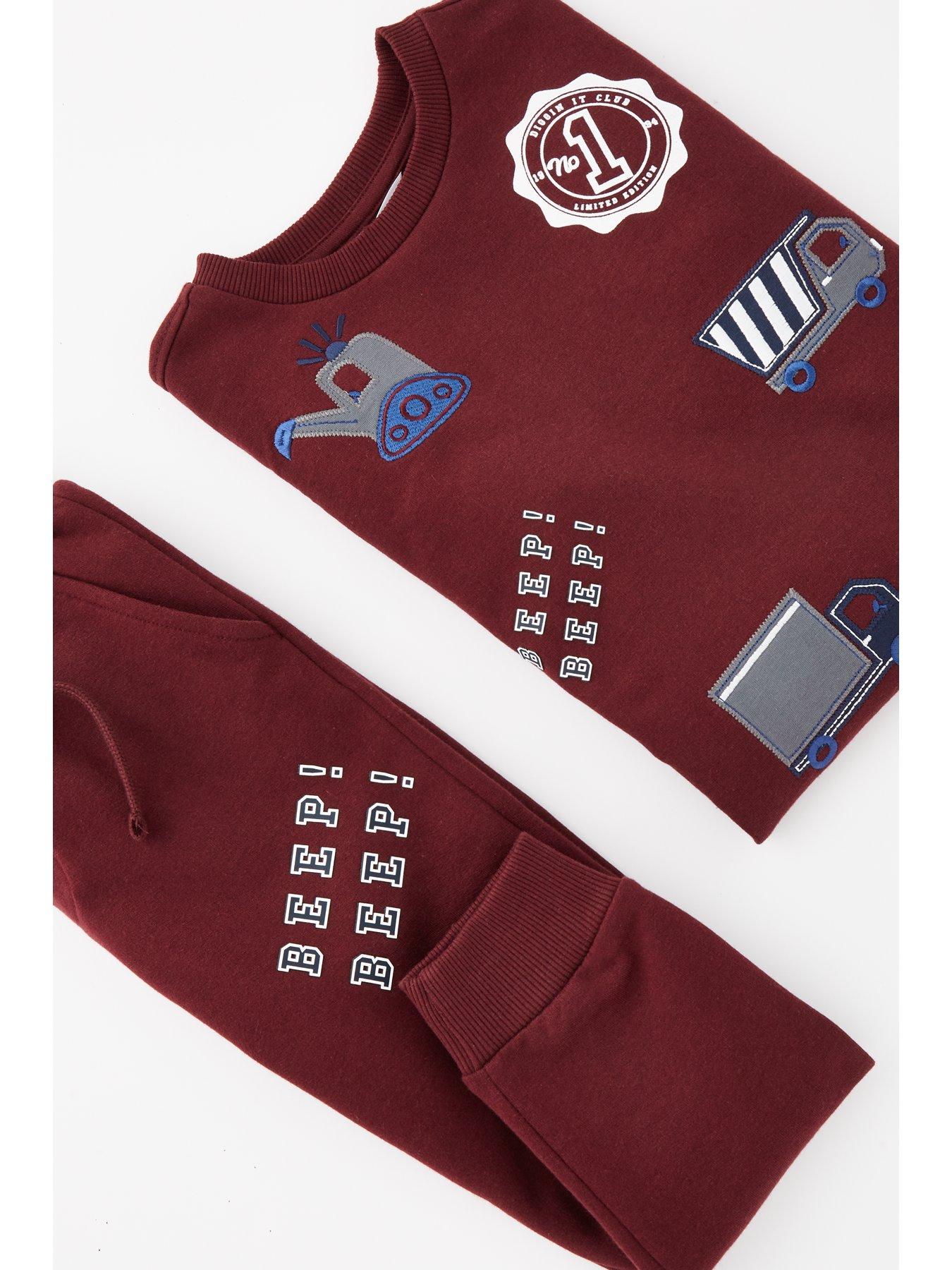 Image 3 of 4 of Mini V by Very Boys Badge Sweatshirt And Jog Set - Multi