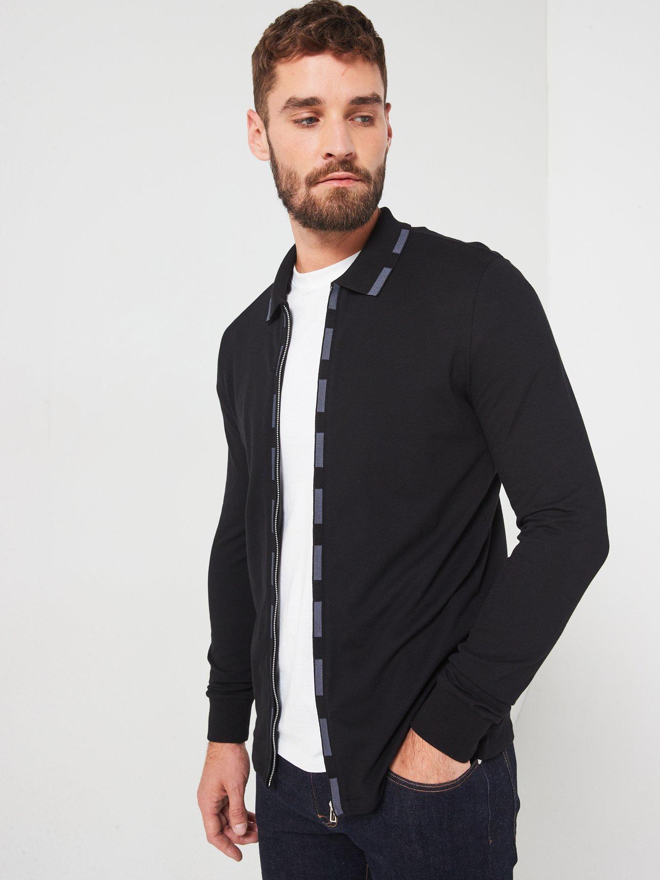 ps-paul-smith-ps-paul-smith-regular-zip-long-sleeve-polo-shirt-black