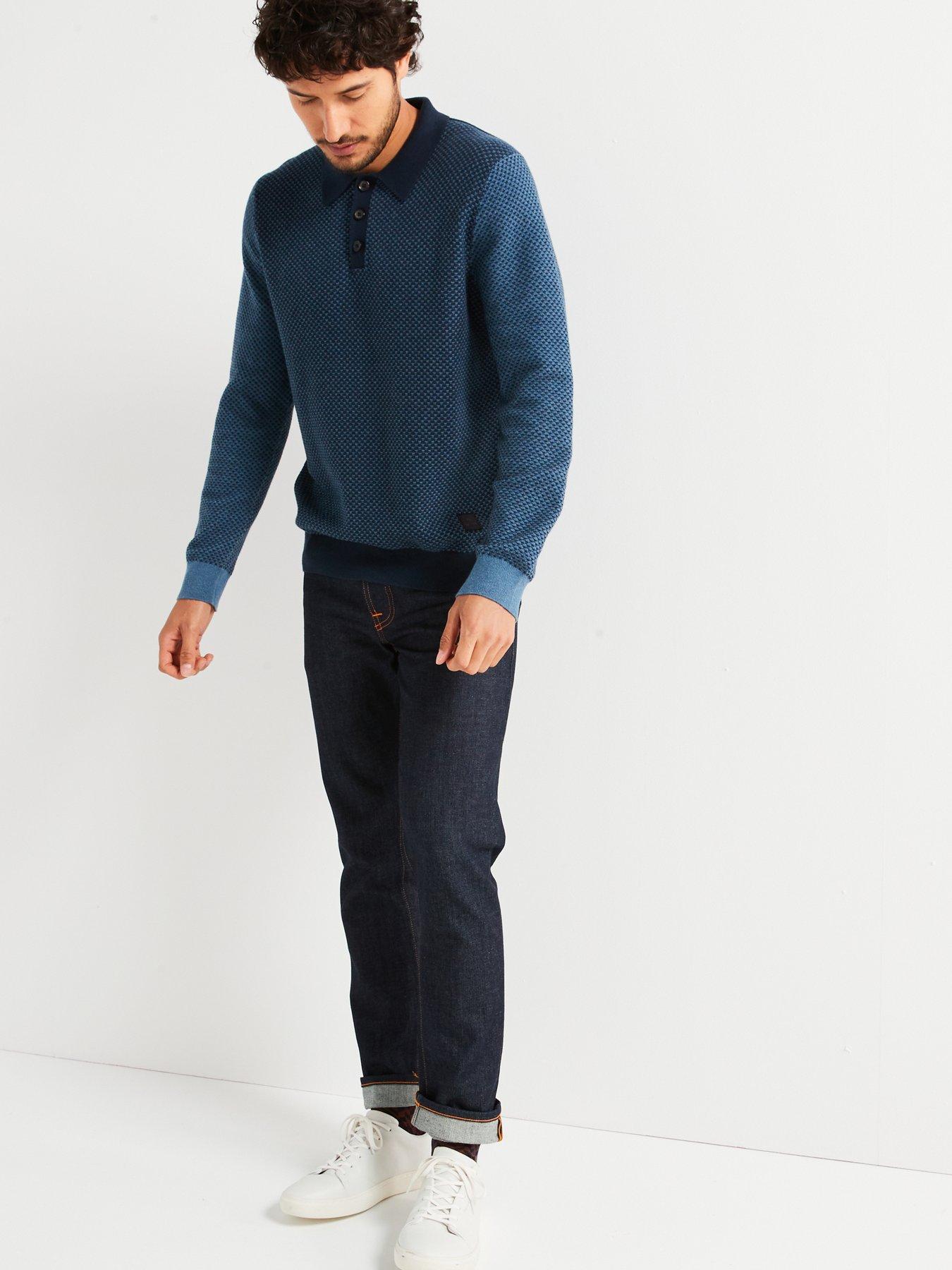 ps-paul-smith-geometric-print-long-sleeve-knitted-polo-blueback