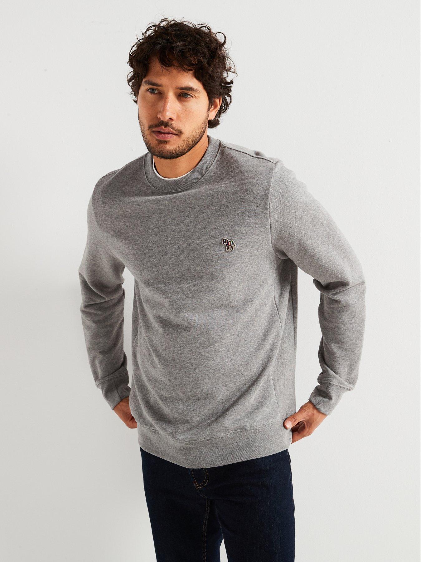 Image 5 of 6 of PS PAUL SMITH Regular Fit Zebra Crew Sweatshirt - Grey