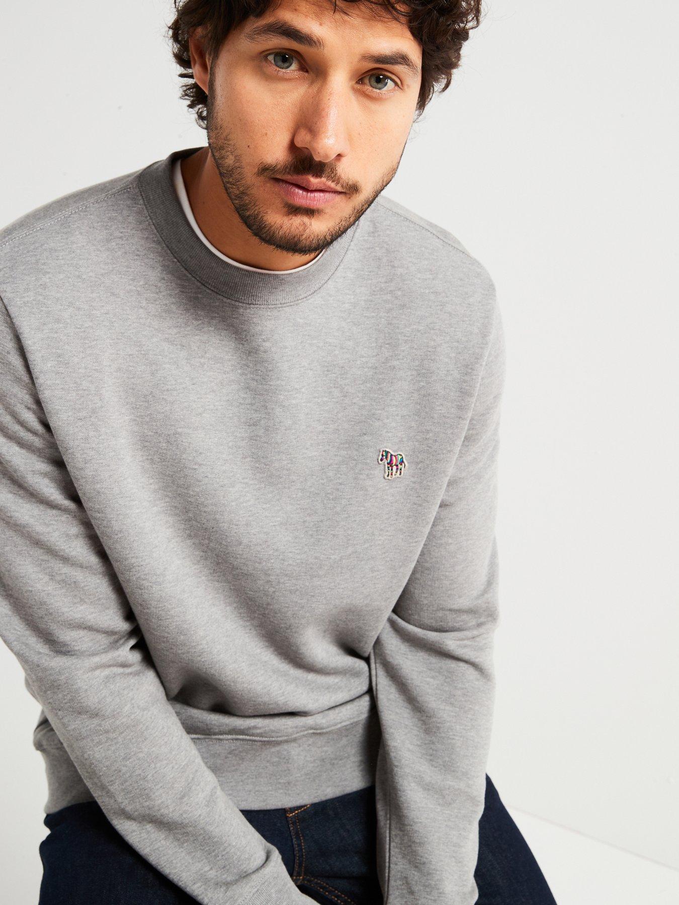Image 6 of 6 of PS PAUL SMITH Regular Fit Zebra Crew Sweatshirt - Grey