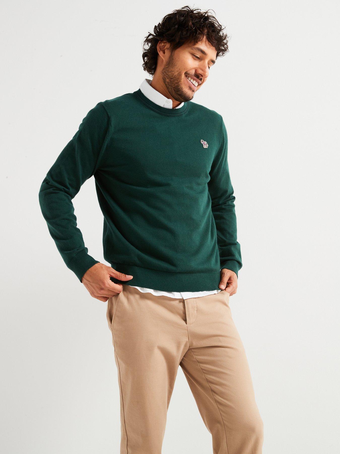 ps-paul-smith-ps-paul-smith-regular-fit-zebra-knitted-jumper-greenoutfit