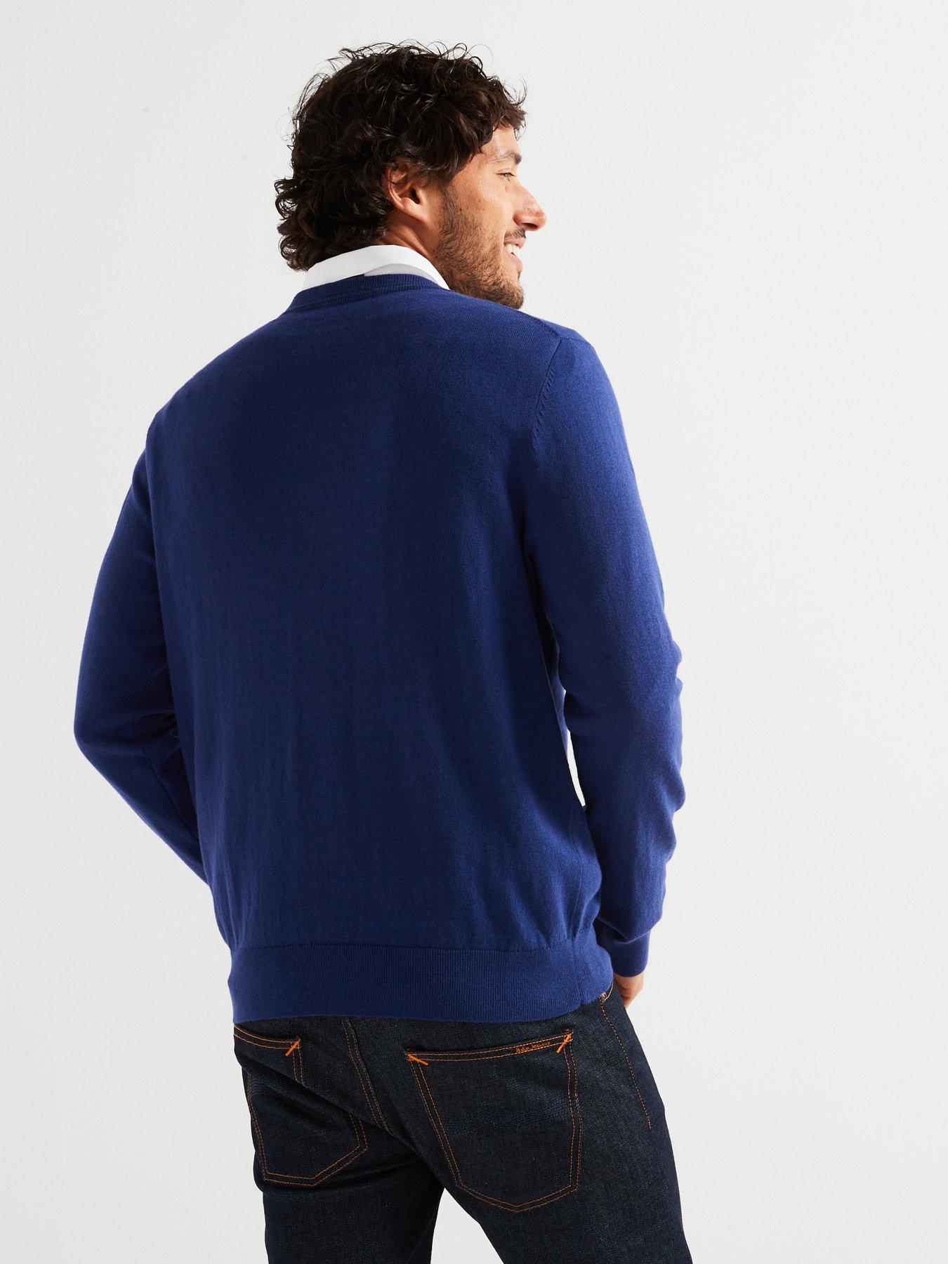 Image 2 of 6 of PS PAUL SMITH Regular Fit Zebra Knitted Jumper - Blue