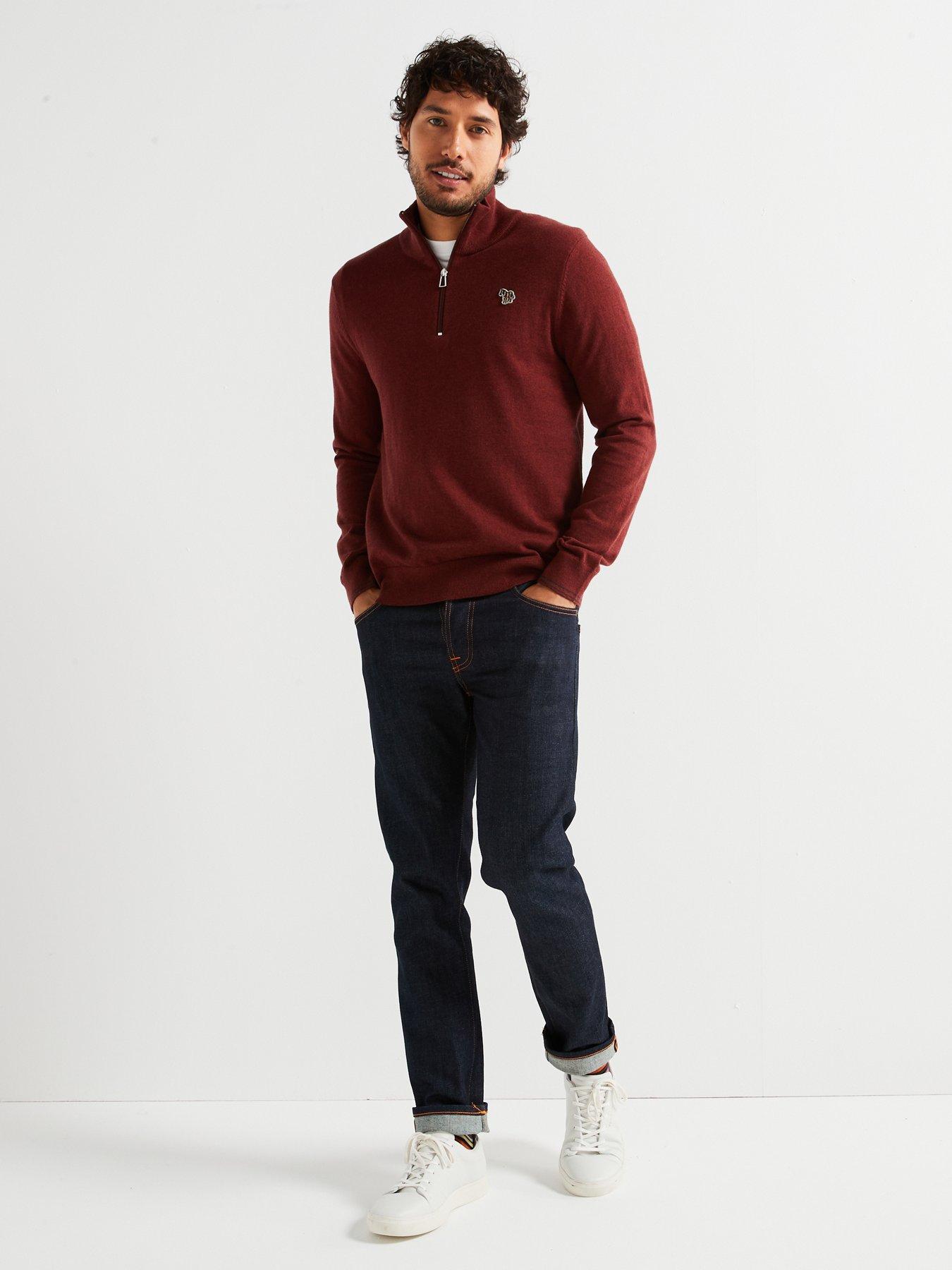 ps-paul-smith-ps-paul-smith-regular-fit-zebra-half-zip-knitted-jumper-redback