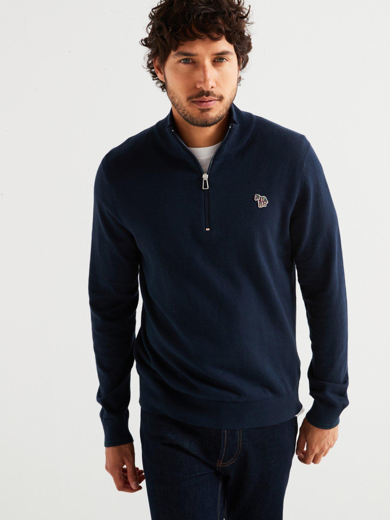 ps-paul-smith-ps-paul-smith-regular-fit-zebra-half-zip-knitted-jumper-navy