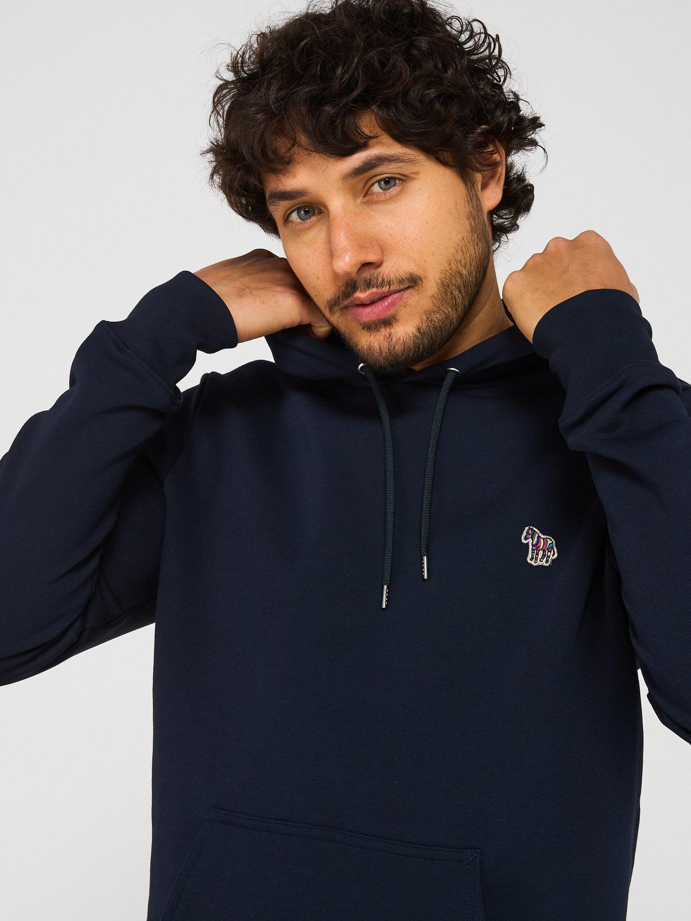 Image 4 of 5 of PS PAUL SMITH Regular Fit Zebra Hoodie - Navy