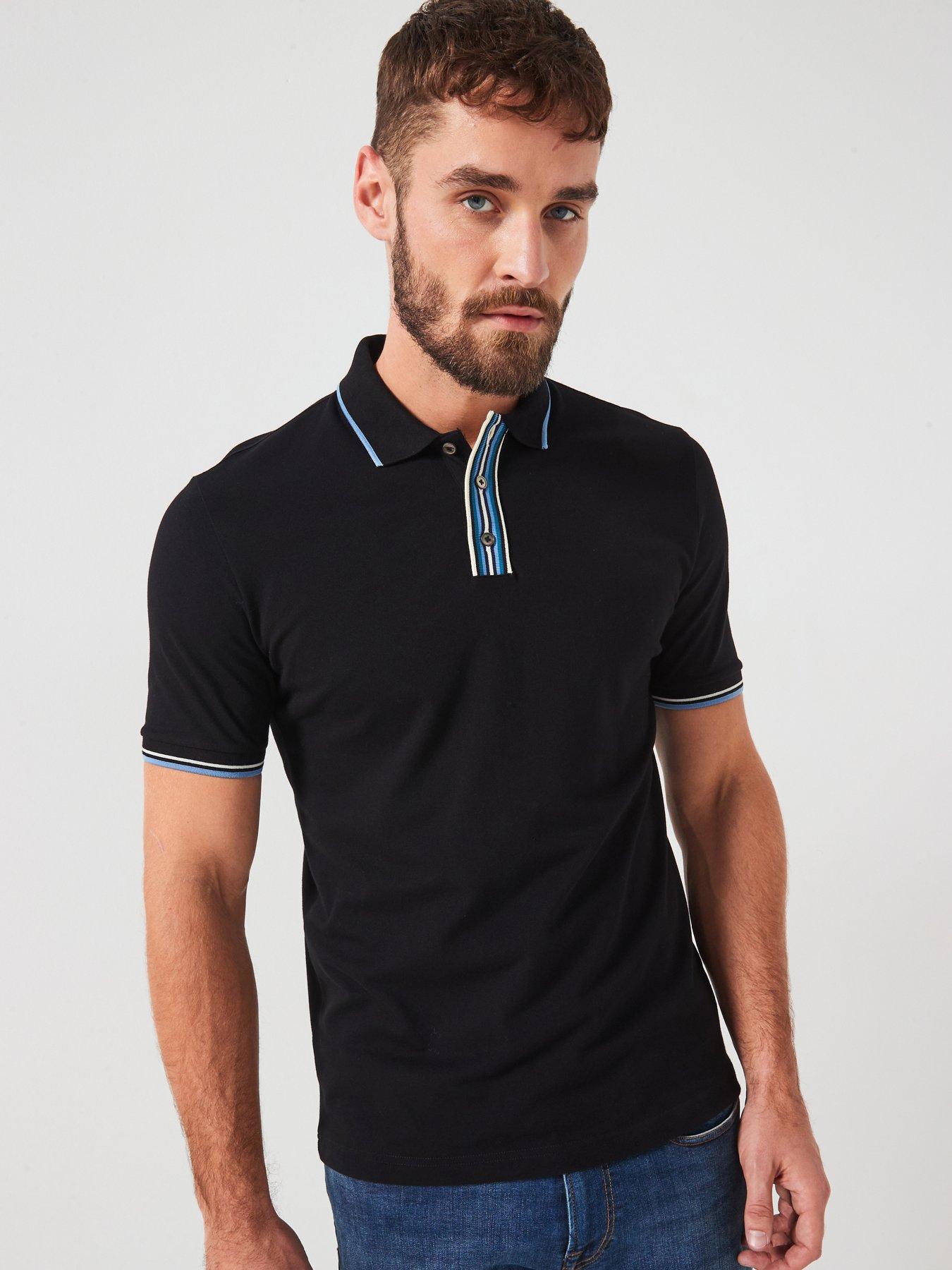 ps-paul-smith-ps-paul-smith-regular-fit-stripe-placket-polo-shirt-black