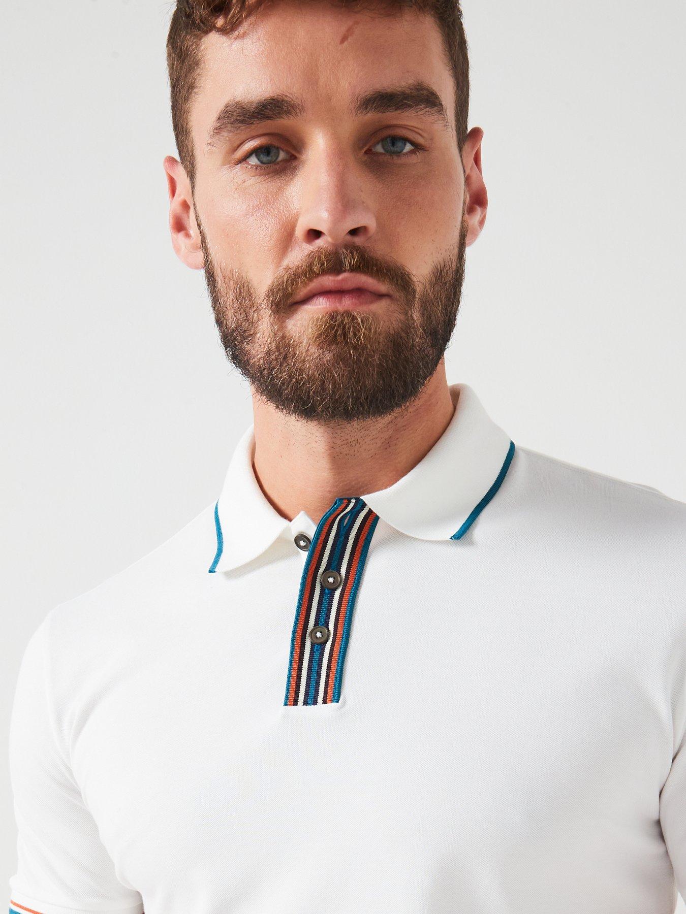 ps-paul-smith-regular-fit-stripe-placket-polo-shirt-whiteoutfit