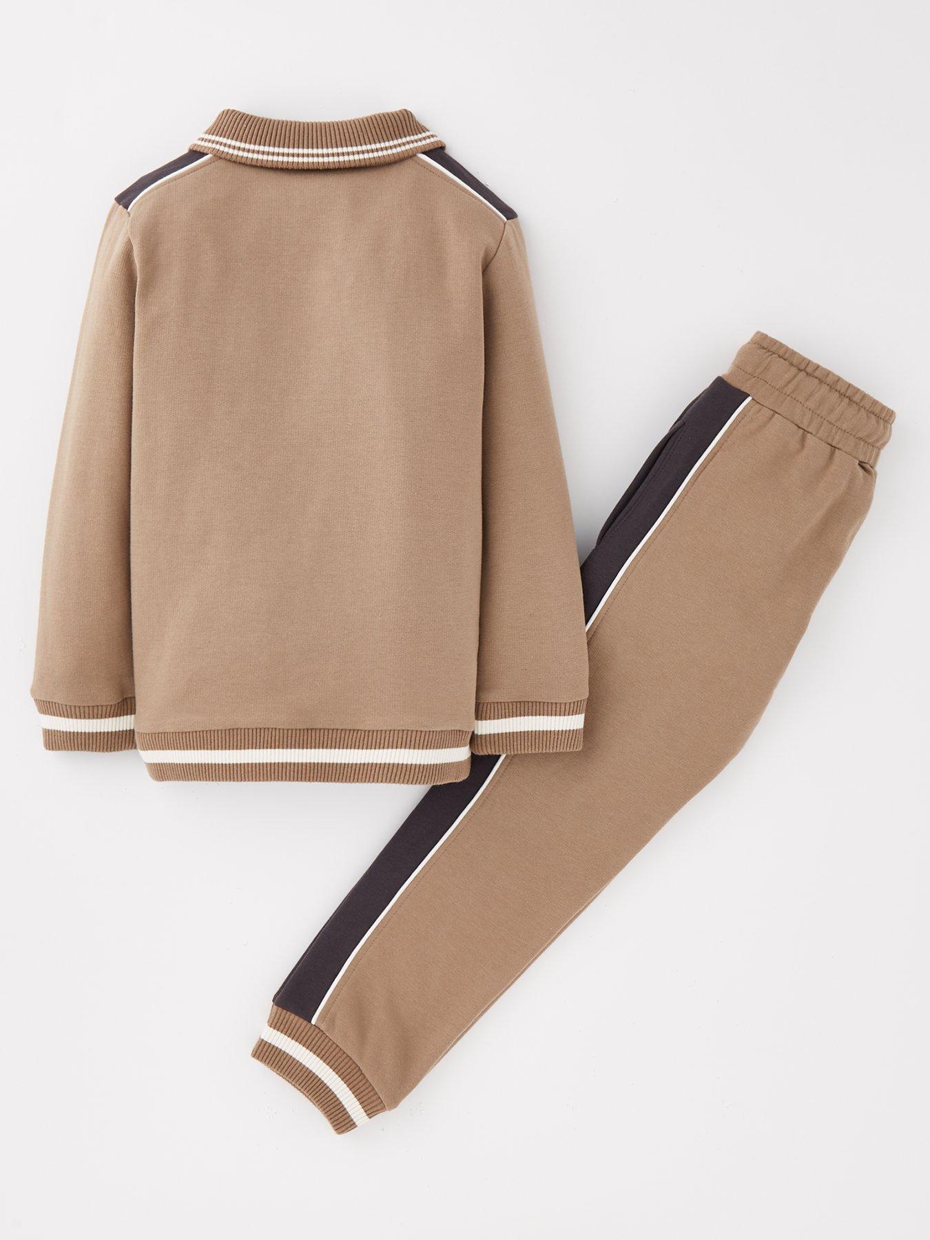 Image 2 of 4 of Mini V by Very Boys Polo Sweat And Jog Set - Multi