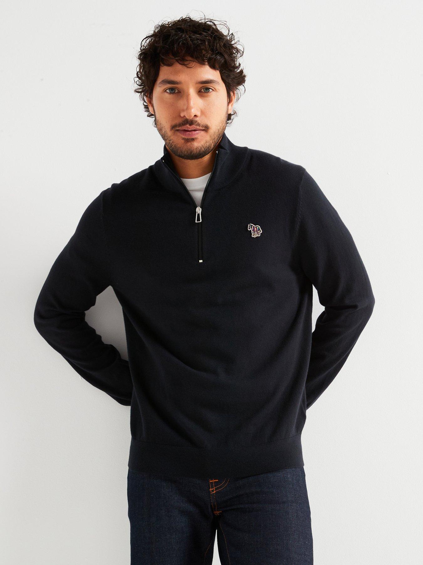 ps-paul-smith-ps-paul-smith-regular-fit-zebra-half-zip-knitted-jumper-black