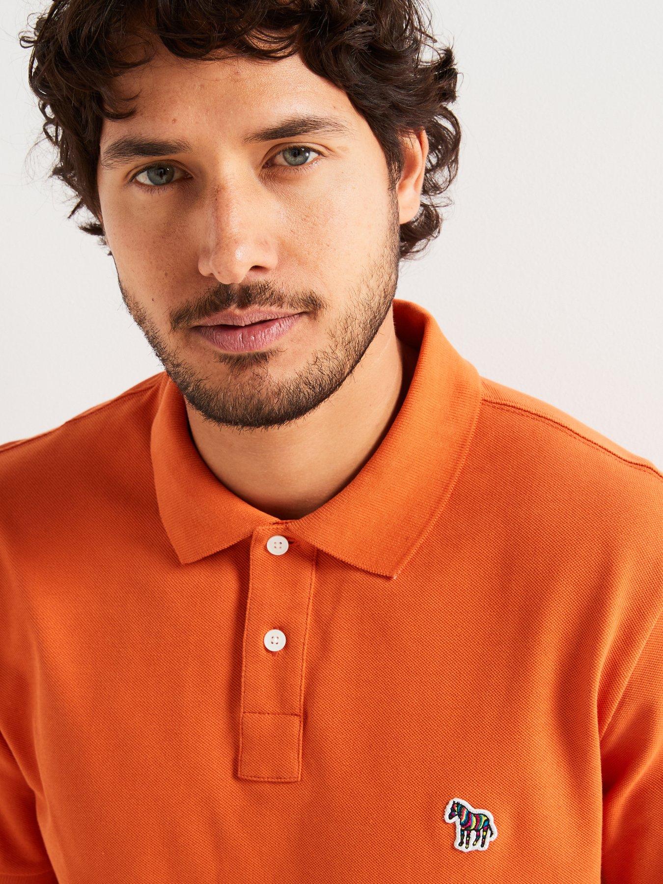 ps-paul-smith-ps-paul-smith-regular-fit-zebra-polo-shirt-orangedetail