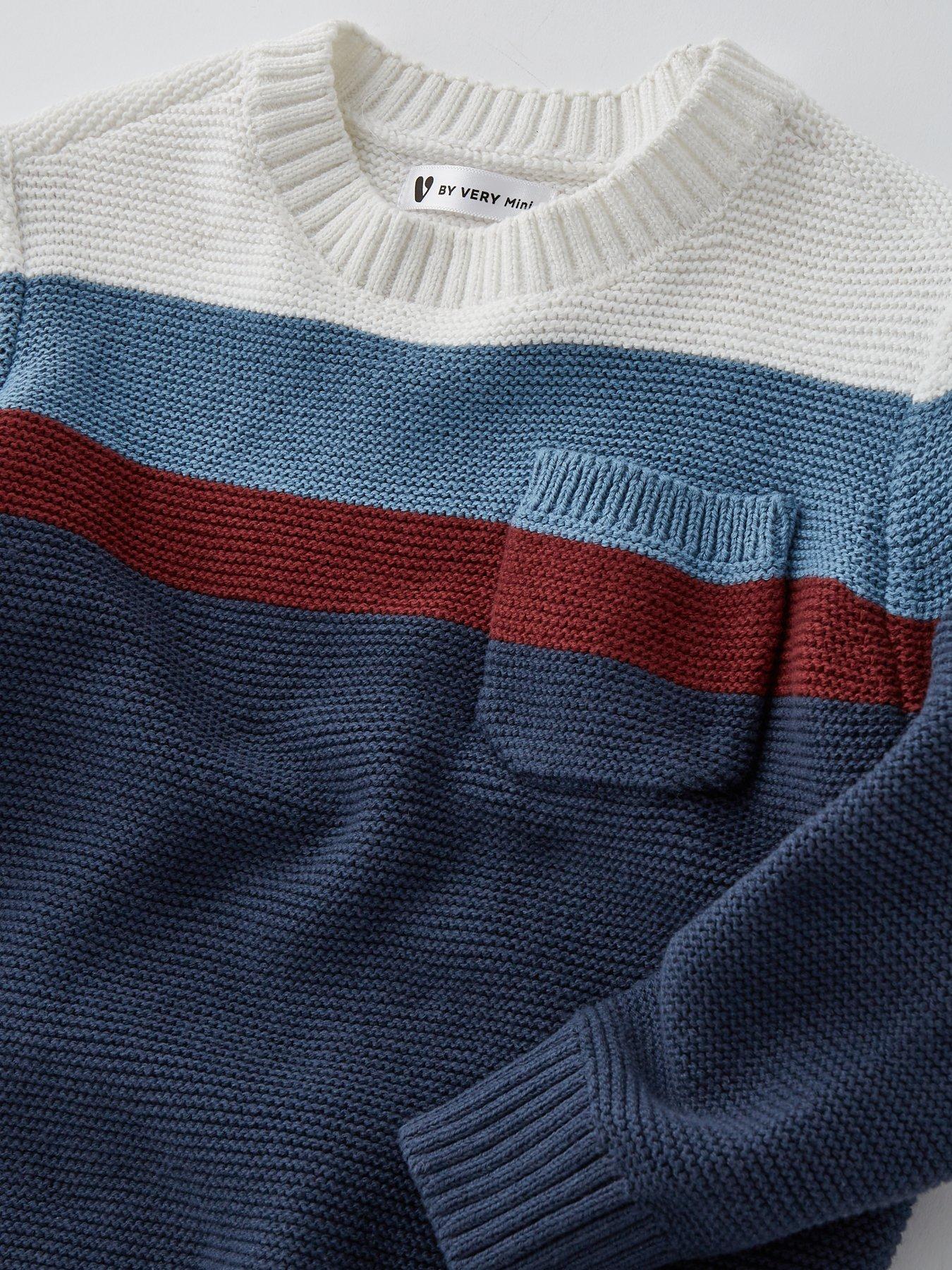 Image 3 of 4 of Mini V by Very Boys Knit Jumper And Jean Set - Multi