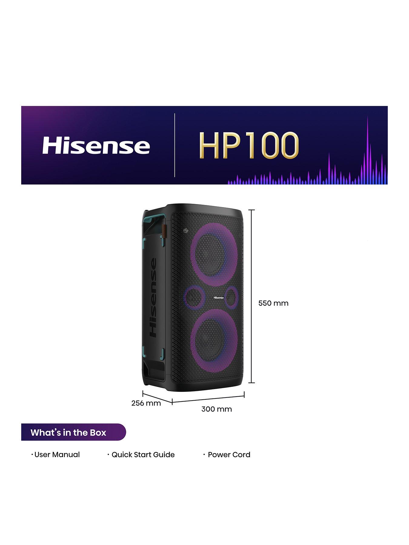 hisense-hp100-party-rocker-one-300w-ultimate-party-speakerstillFront