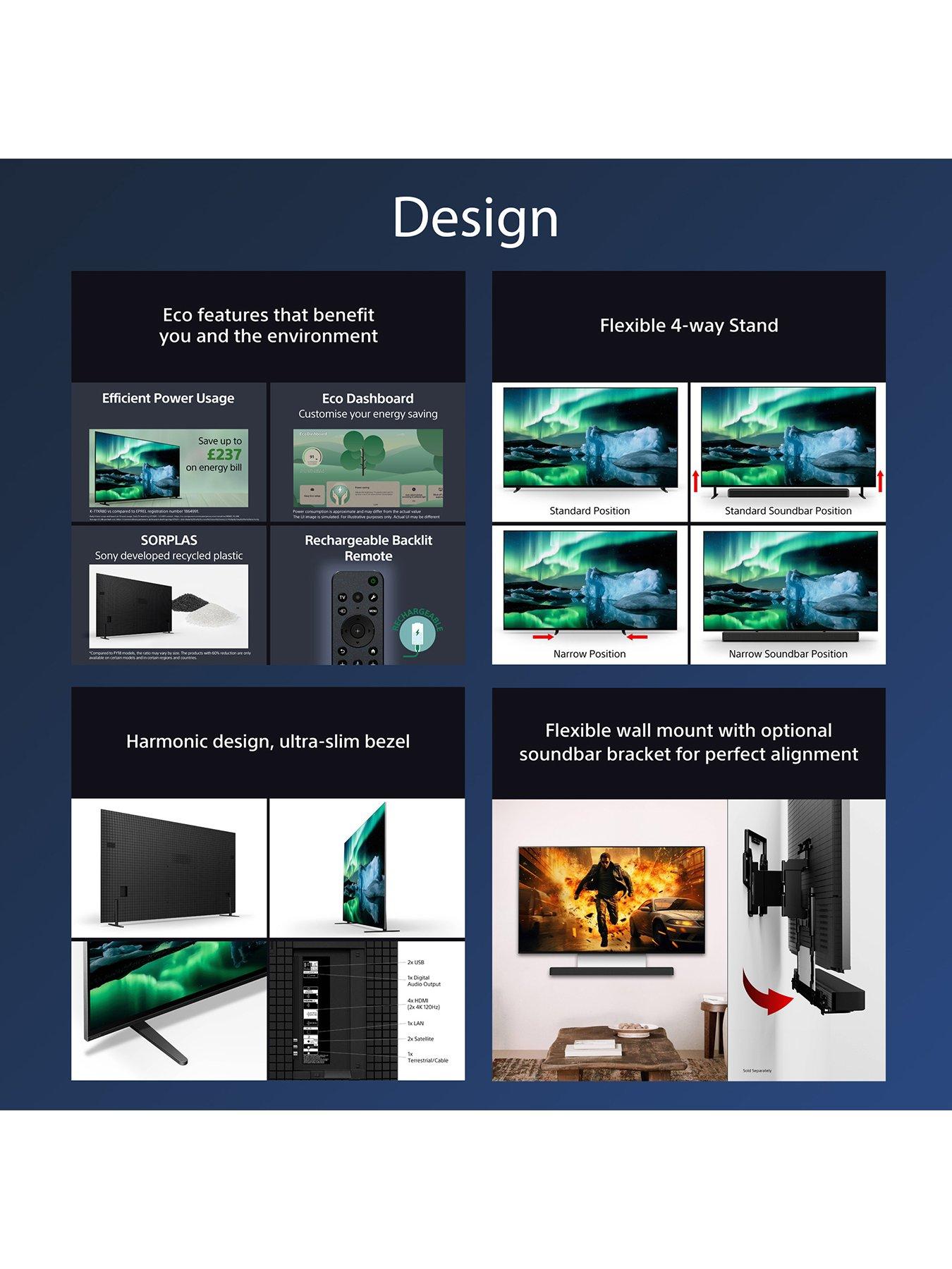 Image 3 of 6 of Sony K77XR80PU, 77 inch, BRAVIA 8, QLED, 4K Smart TV