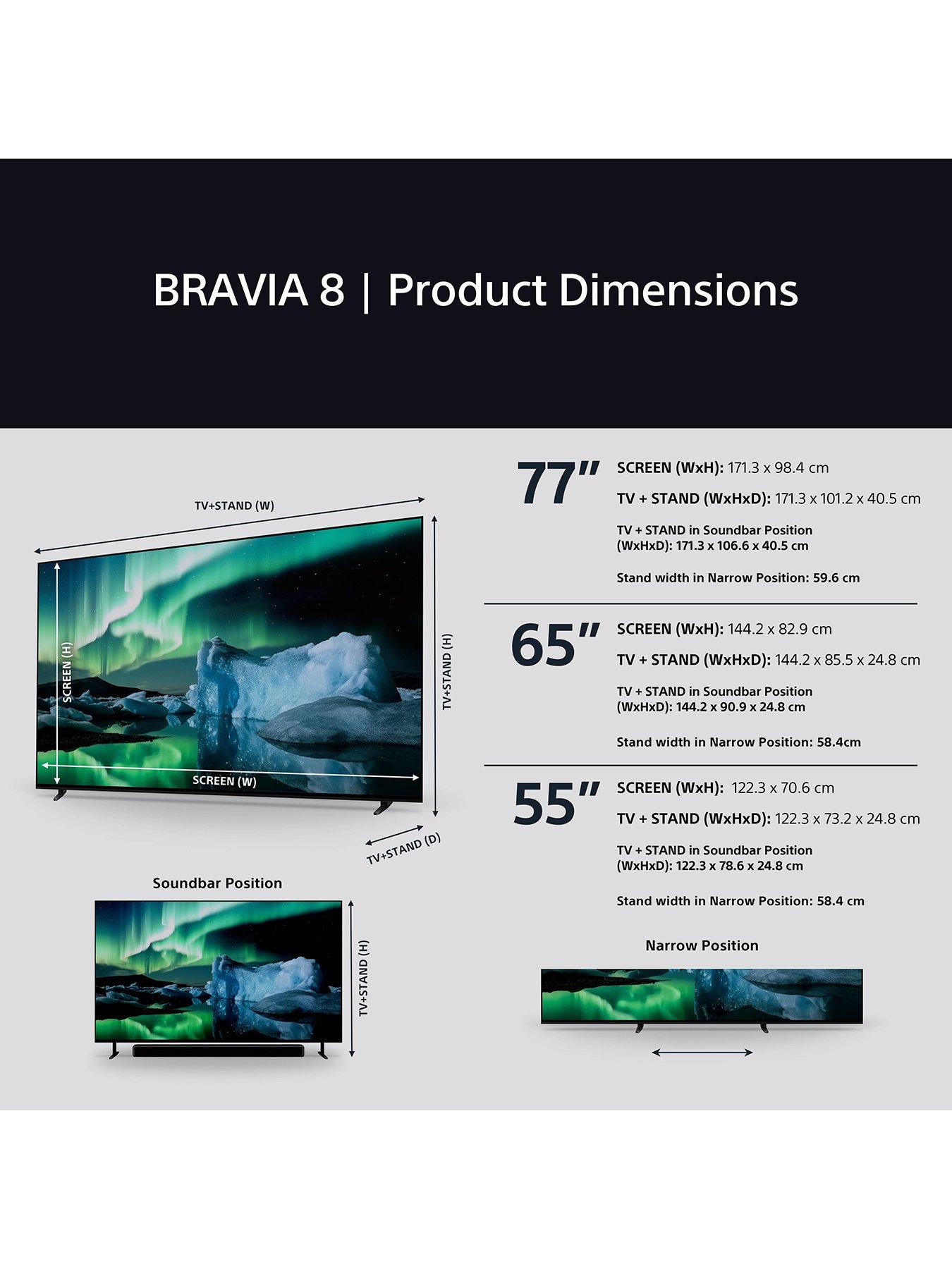 Image 5 of 6 of Sony K77XR80PU, 77 inch, BRAVIA 8, QLED, 4K Smart TV