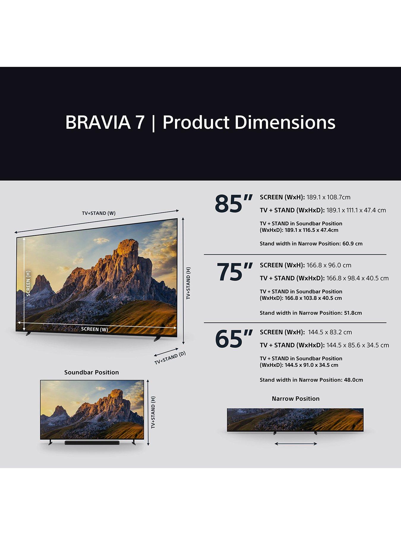 Image 5 of 5 of Sony K55XR70PU, 55-inch, BRAVIA 7 QLED, XR Processor, Mini LED, 4K Smart TV