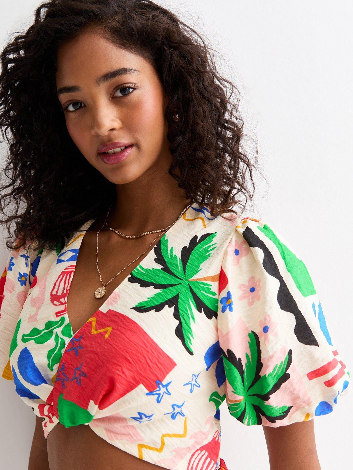 new-look-white-palm-print-wrap-front-crop-topoutfit