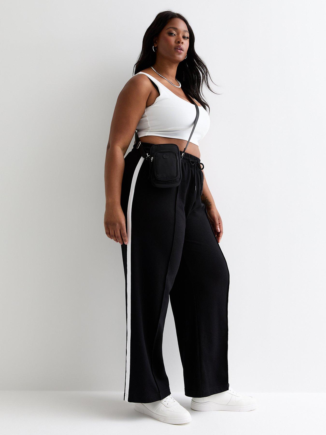 new-look-curves-side-stripe-joggers-black