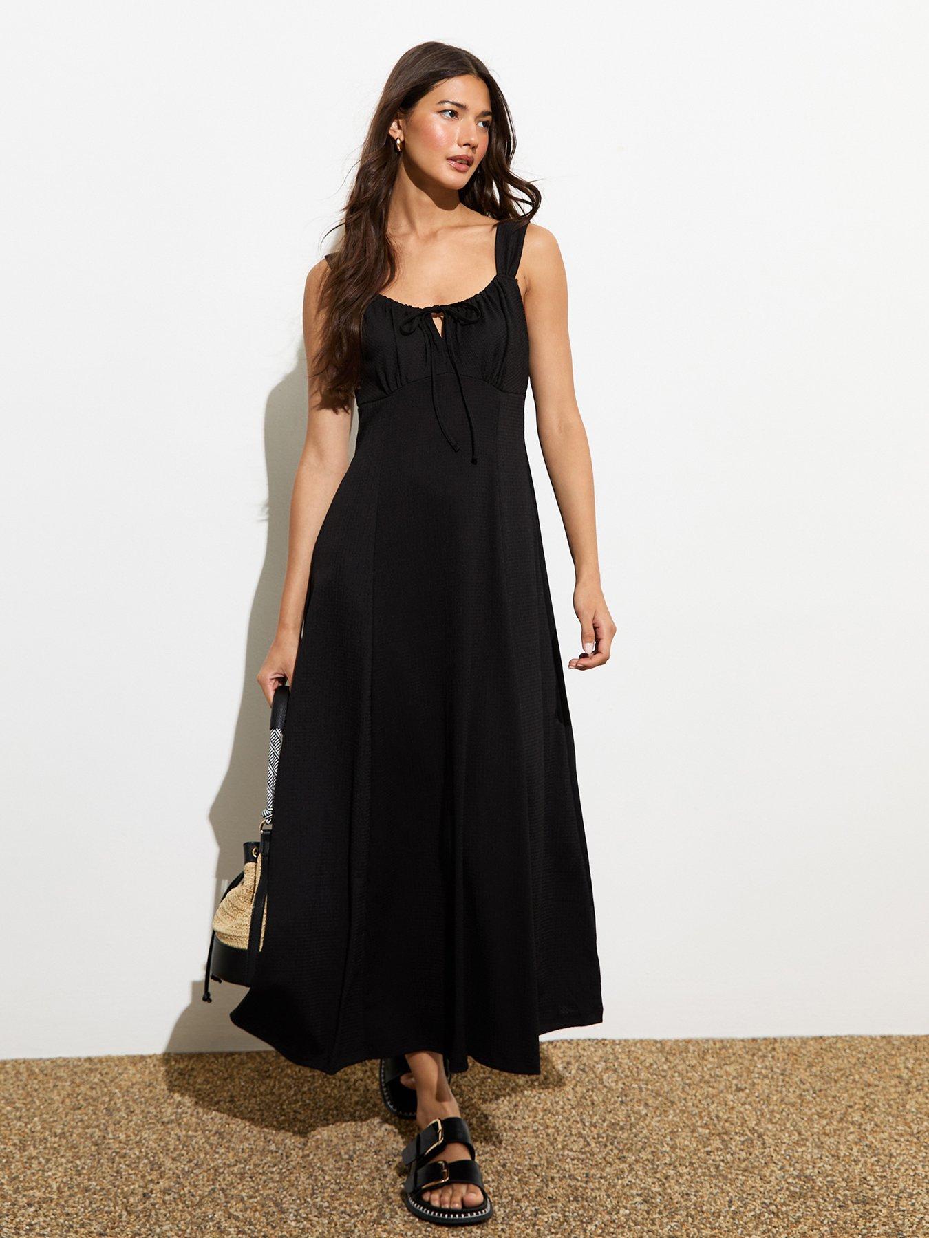 new-look-black-crinkle-square-neck-midi-dressback