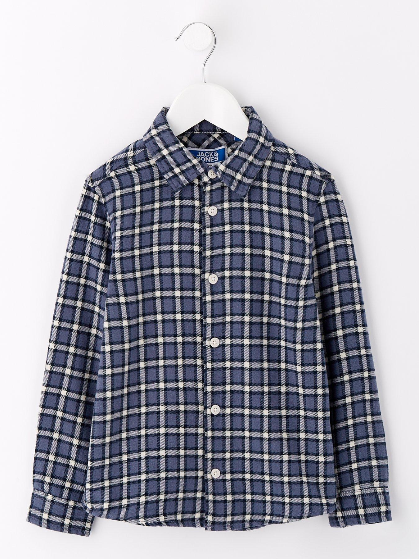 jack-jones-mini-younger-boys-joshua-flannel-check-shirt-nightshadow-blue