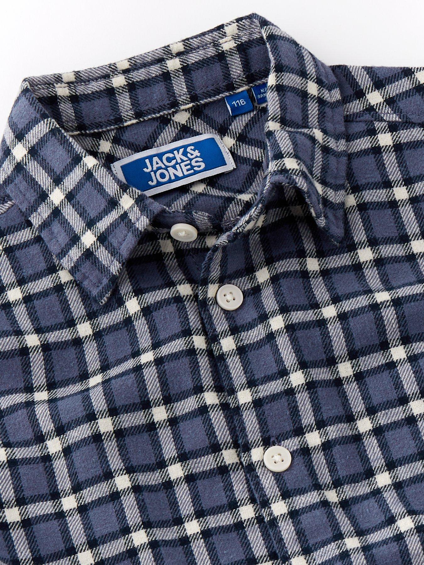 jack-jones-mini-younger-boys-joshua-flannel-check-shirt-nightshadow-blueoutfit