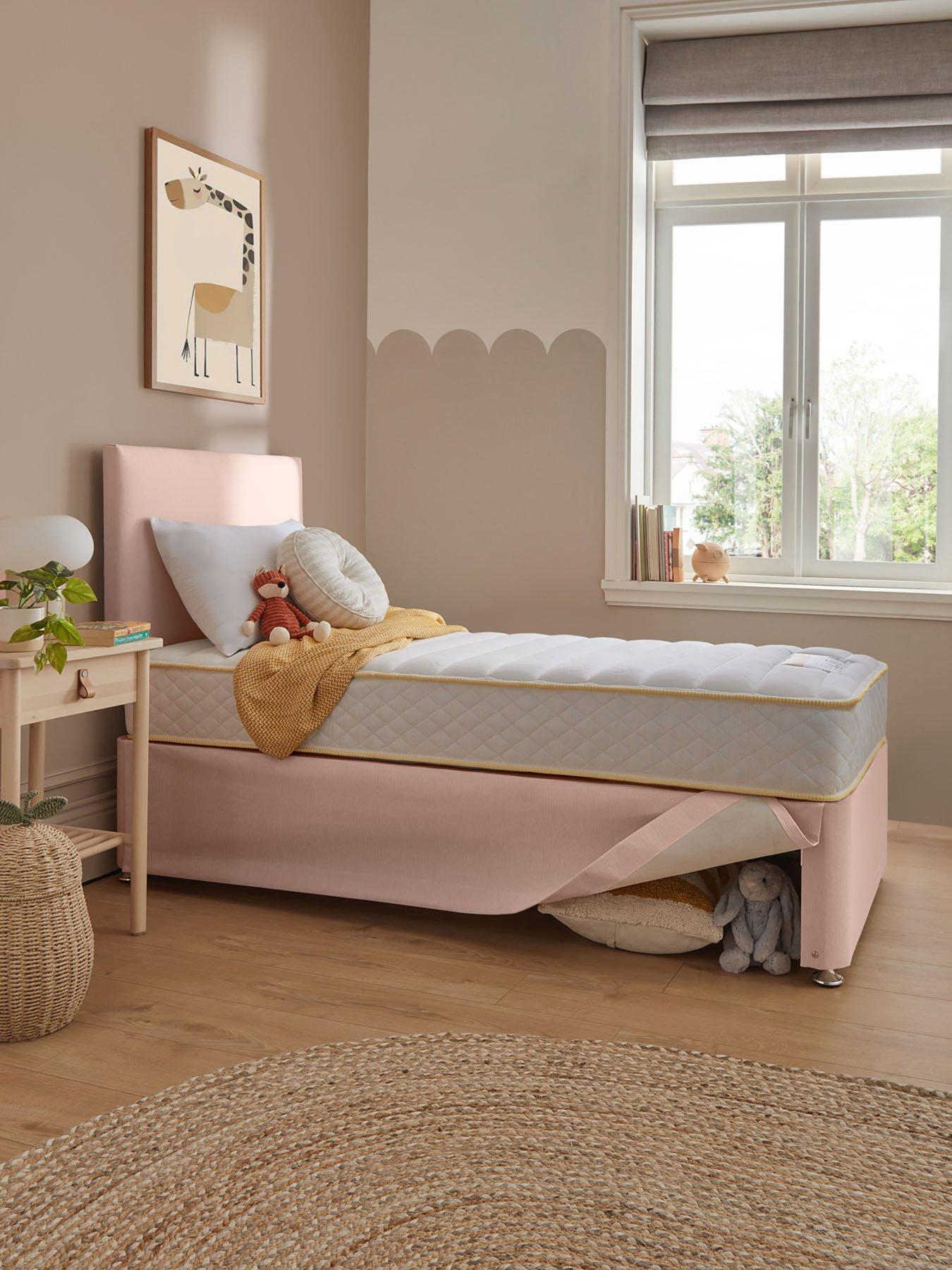 silentnight-kids-astronbsp600-pocket-mattress-with-maxi-store-divan-bed-base-and-headboardnbsp--soft-pink