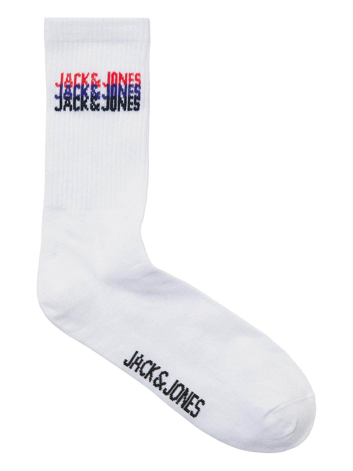 jack-jones-junior-boys-5-pack-cyber-tennis-socks-blackback