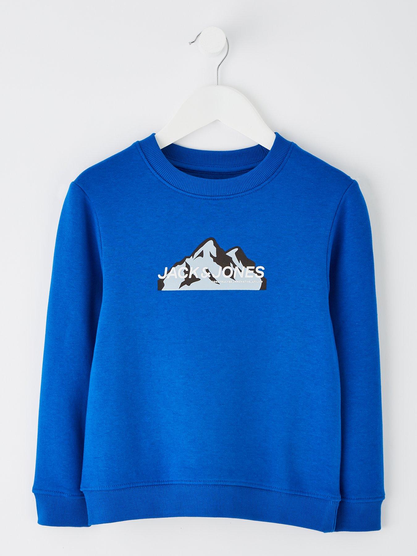 jack-jones-mini-younger-boys-mountain-logo-sweat-crew-neck-lapis-bluefront