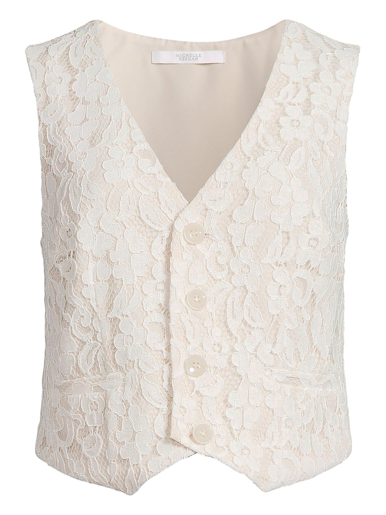 michelle-keegan-lace-button-down-waistcoat-creamdetail